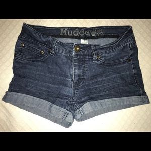 Dark Blue Jean “Mudd” Shorts Size 5